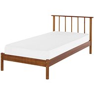 BELIANI postel s lamelami BARRET 90 × 200 cm, dřevěná, světle hnědá - Postel