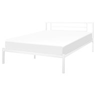 BELIANI postel CUSSET 140 × 200 cm, kovová, bílá - Postel