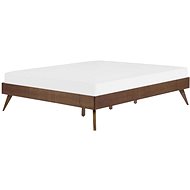 BELIANI tmavě hnědý 160 × 200 cm BERRIC - Rám postele