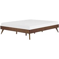 BELIANI tmavě hnědý 180 × 200 cm BERRIC - Rám postele