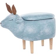 Modrá BELIANI s úložným prostorem REINDEER - Stool