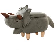 Green BELIANI with storage space TRICERATOPS - Stool