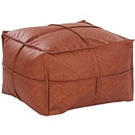 BELIANI puf 60 × 45 cm ekokůže hnědý BORI - Ottoman