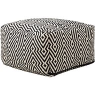 BELIANI puf černo-bílý 50 × 30 cm MUKKI - Ottoman