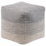 BELIANI pouf light grey 40 × 40 cm HIRRI - Ottoman