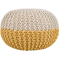BELIANI puf žluto-béžový 50 × 35 cm CONRAD - Ottoman