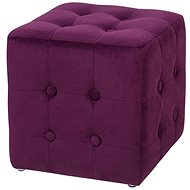 BELIANI Purple upholstered Chesterfield WISCONSIN - Ottoman