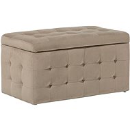 BELIANI Chesterfield ve světle hnědé barvě MICHIGAN - Ottoman