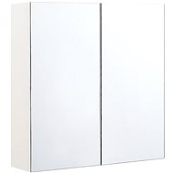 BELIANI zrcadlová 60 × 60 cm bílo stříbrná NAVARRA - Koupelnová skříňka