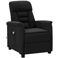 Shumee polohovací černé umělá broušená kůže, 3073594 - Massage Chair
