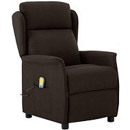 Shumee polohovací tmavě hnědé textil, 3073631 - Massage Chair