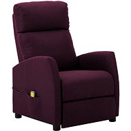 Shumee polohovací fialové textil, 3073653 - Massage Chair
