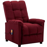 Shumee polohovací vínové textil, 3073761 - Massage Chair