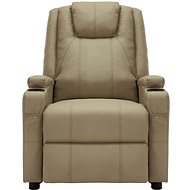 Shumee polohovací cappuccino umělá kůže, 3073801 - Massage Chair