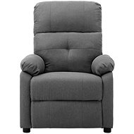 Shumee polohovací světle šedé textil, 3073812 - Massage Chair