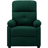 Shumee polohovací tmavě zelené textil, 3073818 - Massage Chair