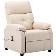 Shumee polohovací krémové textil, 3073821 - Massage Chair