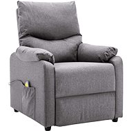 Shumee polohovací světle šedé textil, 3073827 - Massage Chair