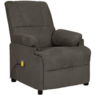 Shumee polohovací tmavě šedé umělý semiš, 3073839 - Massage Chair