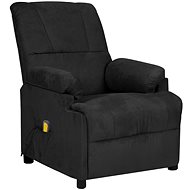 Shumee polohovací černé umělá semišová kůže, 3073840 - Massage Chair