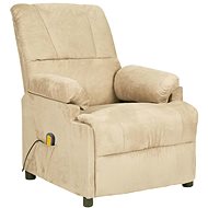 Shumee polohovací krémové umělý semiš, 3073841 - Massage Chair