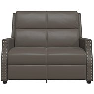 Shumee 2místné polohovací šedé umělá kůže, 3083960 - Massage Chair