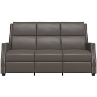 Shumee 3místné polohovací šedé umělá kůže, 3083965 - Massage Chair
