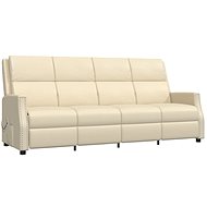 Shumee 4místné polohovací krémové umělá kůže, 3083974 - Massage Chair
