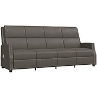 Shumee 4místné polohovací šedé umělá kůže, 3083975 - Massage Chair