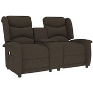 Shumee 2místné polohovací s držákem nápojů hnědé, 3084047 - Massage Chair