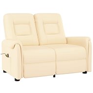 Shumee 2místné polohovací krémové umělá kůže, 3084163 - Massage Chair