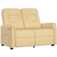 Shumee 2místné polohovací krémové látka z mikrovlákna, 3084225 - Massage Chair