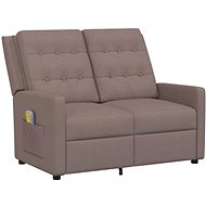 Shumee 2místné polohovací taupe textil, 3084298 - Massage Chair