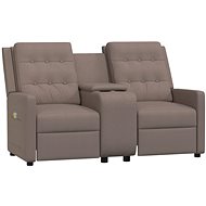 Shumee 2místné polohovací s držákem nápojů taupe, 3084312 - Massage Chair