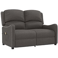 Shumee 2místné polohovací tmavě šedé textil, 3084546 - Massage Chair