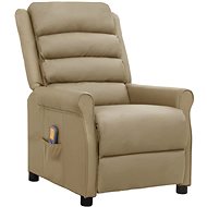 Shumee zvedací polohovací cappuccino umělá kůže, 3093206 - Massage Chair