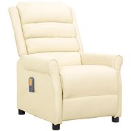 Shumee zvedací polohovací krémové umělá kůže, 3093207 - Massage Chair