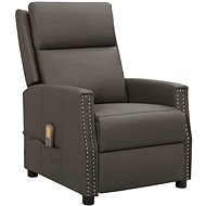 Shumee zvedací polohovací šedé umělá kůže, 3093222 - Massage Chair
