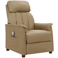 Shumee zvedací polohovací cappuccino umělá kůže, 3093234 - Massage Chair