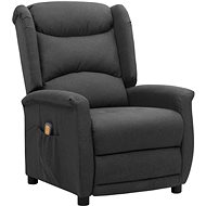 Shumee zvedací polohovací tmavě šedé textil, 3093250 - Massage Chair