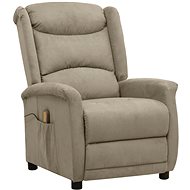 Shumee zvedací polohovací světle šedé mikrovlákno, 3093267 - Massage Chair