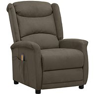 Shumee zvedací polohovací tmavě šedé mikrovlákno, 3093268 - Massage Chair