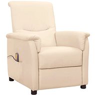 Shumee zvedací polohovací krémové textil, 3093290 - Massage Chair
