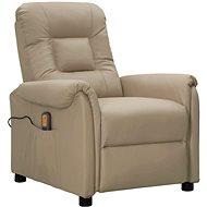 Shumee zvedací polohovací cappuccino umělá kůže, 3093300 - Massage Chair