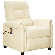Shumee zvedací polohovací krémové umělá kůže, 3093301 - Massage Chair