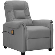 Shumee zvedací polohovací šedé umělá kůže, 3093302 - Massage Chair