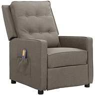 Shumee zvedací polohovací světle šedé textil, 3093341 - Massage Chair