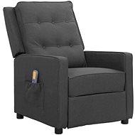 Shumee zvedací polohovací tmavě šedé textil, 3093342 - Massage Chair