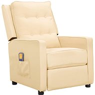 Shumee zvedací polohovací krémové textil, 3093350 - Massage Chair