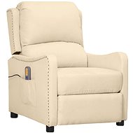Shumee zvedací polohovací krémové textil, 3093414 - Massage Chair